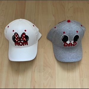 Disney Set Mickey & Minnie Baseball Caps